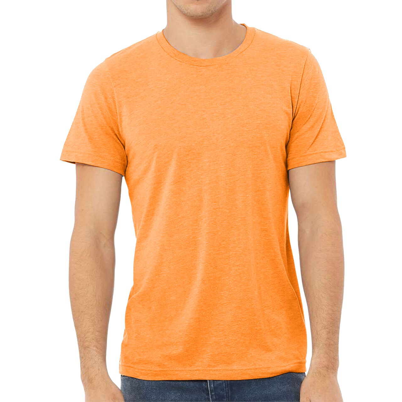 BELLA + CANVAS Adult's Triblend Tee, Crewneck Crafts & Printing Value Shirt